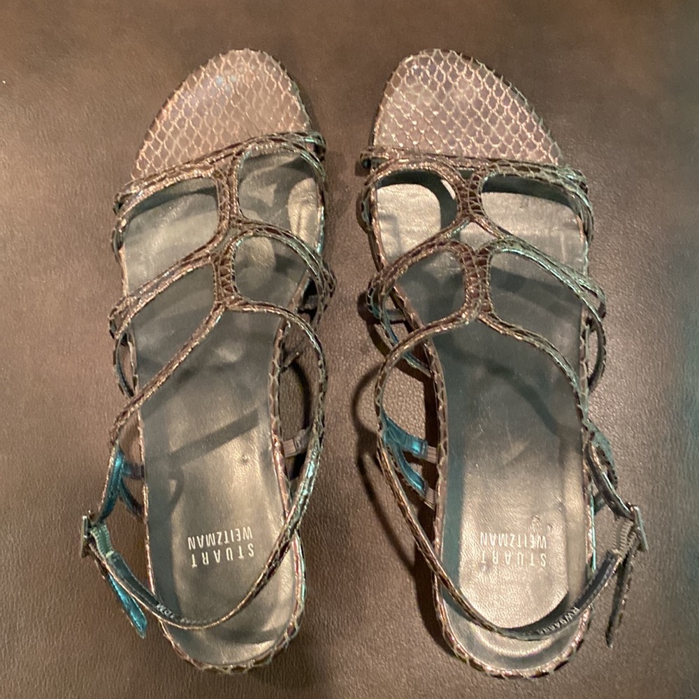 Stuart Weitzman copper/bronze size 10 shoes - Picture 3 of 4